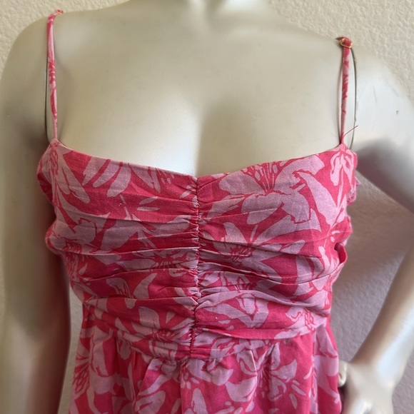 Charlie Holiday Women's Pink Linen Blend Madonna Mini Dress - Picture 6 of 10